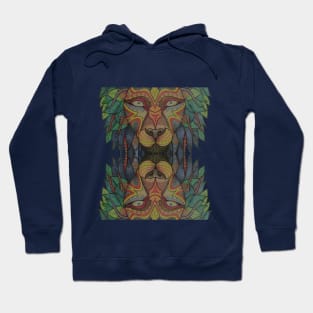 Tribal Lion Head Hoodie